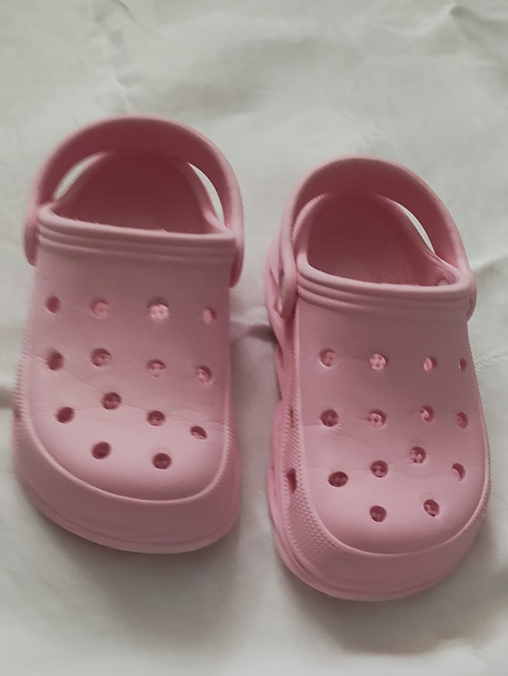 Children's Pink Slip-On Sandal Clogs with Heel Strap